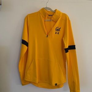 Yellow Cal collegiate quarter zip jacket